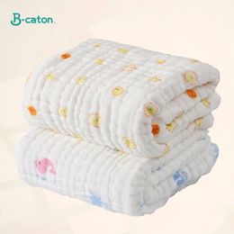 2PCS Baby Bath Towel 140*70CM Blanket Coral Velvet 6 Layers 100% Cotton Gauze Newborn Kids Bathrobe Washcloth Muslin Facecloth