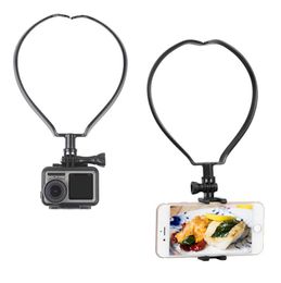 Selfie bracket Sports Shooting Cell Phone Holder Mount Video Photography Hanging Neck Mobile Phone Holder