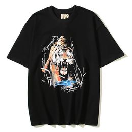 designer t shirt men oversized t-shirt tiger print mens tshirts eagle vintage hip hop designer tshirt