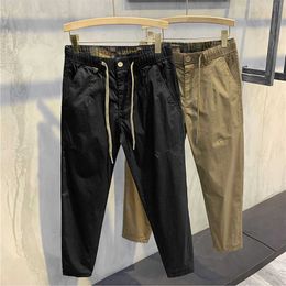 Men's Pants Drawstring Men's Pants 2022 New Summer Casual Pants Men's Korean Cotton Work Suit Versatile Commodity Pants P230522