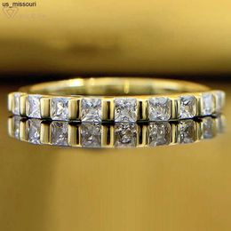 Band Rings Wong Rain 18K Gold Plated 925 Sterling Silver Crushed Ice Cut High Carbon Diamond Gemstone Wedding Band Jewelry Ring Wholesale J230522