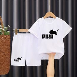 Clothing Sets summer fashion boy cartoon tshirt printing childrens tshirt boy shortsleeved tshirt branded boys girls clothes 230520