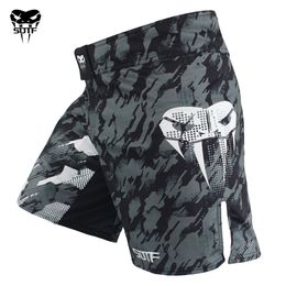 Boxing Trunks SOTF MMA Adult Venomous Snake Camo Men's Geometric Boxing Shorts Tiger Thai Boxing MMA Shorts Clothing Combat Sanda MMA 230520