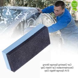 Car New 5/10PCs Car Wash Maintenance Sponge Eraser Car Film Crystal Coating Window Windshield Polishing Cleaning Waxing Sponges Cloths