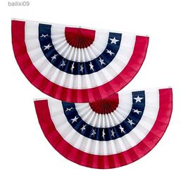 Party Decoration American Independence Day String Flags Banner Semicircular Flag Party Decoration 4 July Decoration Wall Decorations T230522