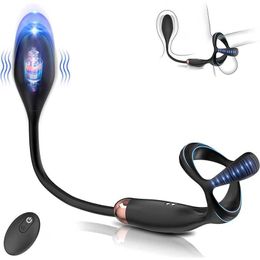 factory outlet Prostate massager plug with massage adult vibration modes male vibrator waterproof ring toy remote control