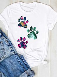 T-Shirt Pineapple P Dog Pet Cartoon Fruit Beach Women's Trend Top Beautiful Graphic T-shirt P230523