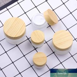 All-match Cheap Frosted Clear 5g 10g 15g 30g 50g 100g Empty Cosmetic Jars Makeup Cream Face Containers Skin Care Packing Bottles With Wood Grain Cap