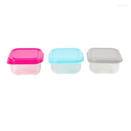 Storage Bottles 6Pcs Food Container Small Plastic Moisture-proof Containers Mini Kitchen Box With Leakproof Lid Accessor