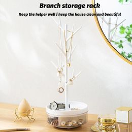 Jewellery Pouches Rack Tree Storage Organiser Earrings Necklace Display Stand Desktop Pendant Ring Storing Holder Solid Gift