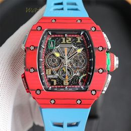 Mechanical Mens Richaer Mileres Watch RM65-01 Series fully automatic movement 40x50x16mm luminous dial hands buckle XNON5