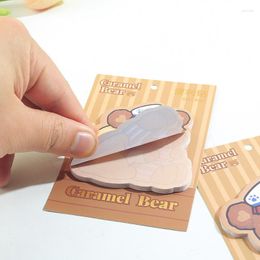 Kawaii Bear Memo Pad with Funny Writing and Kawaii magnetic stickers - Perfect for Students and Daily Life
