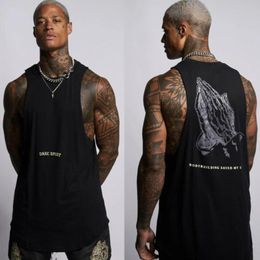 Men's Mens Fiess Top Summer Bodybuilding Vest Cotton Sleeveless Muscle Breathable Male Tanktop Gyms Clothing Men Tank Tops 230522