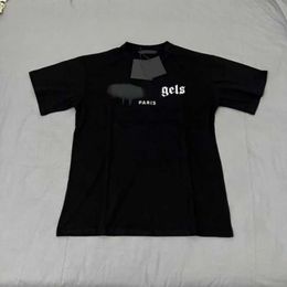 2023 MensWomen's T shirts t Shirt Palms Palmangel City Designer Alphabet Limited Inkjet Graffiti Letter Printing Men's Sailboat Short-sleeved Casual K