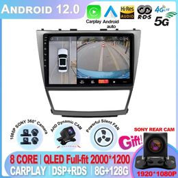 For Toyota Camry 40 2006-2011 10.1 inch 1280*720 Android 12.0 untuk Pemutar DVD Mobil dengan GPS 4G WIFI BT Radio Stereo Car-play-3