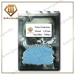 Beads Blue Opal Nano AAAAA 1.0mm3.0mm 1.1mm 1.2mm 1.25mm 1.3mm 1.4mm 1.5mm 1.6mm 1.7mm 1.75mm 1.8mm Synthetic Nano Opal