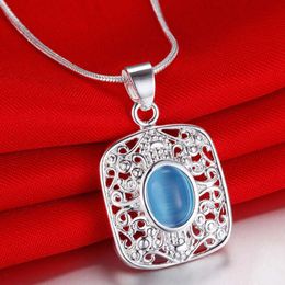 Pendant Necklaces GY-AN091 Arrival Wholesale Necklace & Personality Fashion Jewelry Blue/Purple Zircon Stone PartyPendant