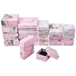 Boxes Paper Cardboard Jewellery Boxes Packaging Display Boxes For jewellery Christmas Gifts Packaging with Sponge Inside 18pcs/24pcs