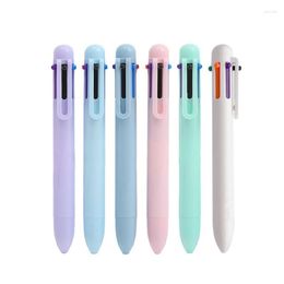 Pcs Colored Ballpoint Pens 6-Color-in-1 Retractable Pen For Kids