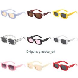 Sunglasses Luxury Fashion Offs White Frames Style Square Men Women Sunglass Arrow x Black Frame Eyewear Trend Sun Glasses Bright Sportse4by AKT2