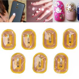 Stickers Decals 7pcs Glowing NFC Lighting Nail Art Different Colors Self Adhesive Intelligent 230522
