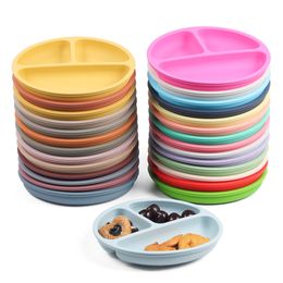 Baby Silicone Dinner Plate Suction Cup Bowl Utensils Soft Training Sucker Dishes Complementary Food Feeding Eating Tableware Waterproof Bib BPA Free Cutlery BC685