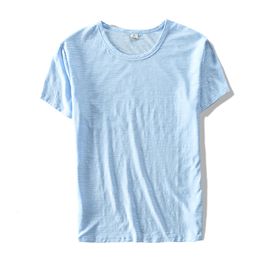 Men's T-Shirts T Shirt Men Summer 100% Cotton Short Sleeve for Men T-shirt Round Neck Breathable Soft Tops Tees - Size M-XXXL 230522