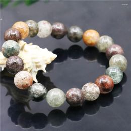 Strand 12mm Natural Multicolor Round Ghost Stone Bracelet Women Men Girl DIY Hand Made Elastic Fashion Jewellery Making Design