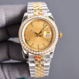 With diamond Men's automatic 2813 mechanical watch 36/41MM 904L all stainless steel watches Women's battery super luminous sapphire wristwatch montre de luxe