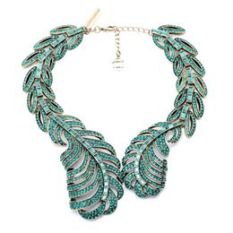 Necklaces Feather Shape Statament Bib Wing Collar Torques Necklaces