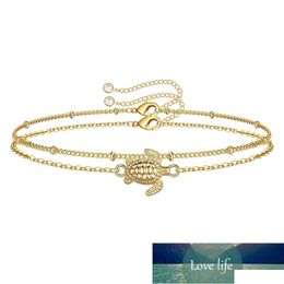 Charm Bracelets Boho Bracelet Bangle Sea Turtle Pendant For Women 14 K Gold Filled Jewelry Wristband Pseira Gift Factory Pri Dhgarden Dhtal