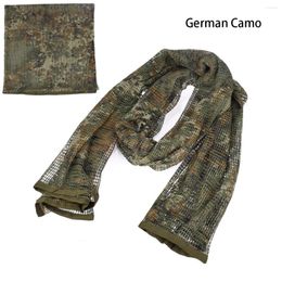 Bandanas Tactical Scarf Military Camouflage Cotton Breathable Mesh Sniper Face Camping Hunting Multi Purpose Hiking Scarve