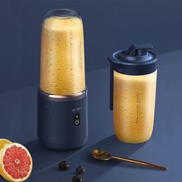 Fruit Vegetable Tools Mini Portable Blender Wireless Electric Juicer Lemon Orange USB Charging Juicing Cup Squeezer Smoothie Machine 230522