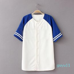 Summer Hip Hop Fashion Baseball T shirt Loose Unisex Mens Womens Kids Tee Tops