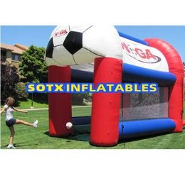 2020 Hot sale inflatable soccer carnival game inflatable soccer kick booth
