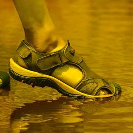 Men Slide Sandel Summer Sandals For Sandalias Man Sandale Ete Homme Sandalle Leather Sandles Shoes Sandal Para HombreSa 91