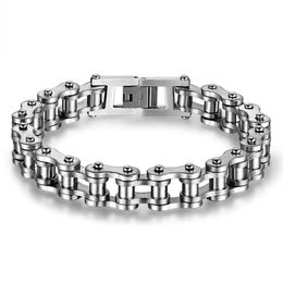 Bangle Men Bracelets Bangles Motorcycle Chain Link Bracelets for Men Stainless Steel Punk Jewelry Wholesale