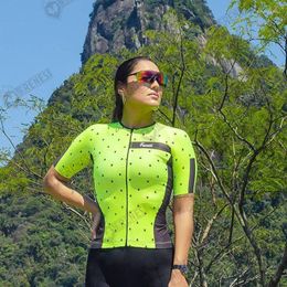 Racing Sets Frenesi Women Cycling Suit Triathlon Set Black Long Sleeve Skinsuit Monkey Maillot Ropa Ciclismo Mtb Kits