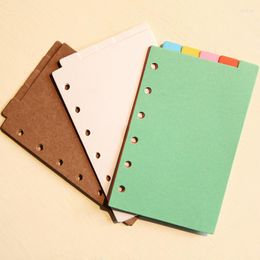 Notebook Standard A5 A6 A7 Loose-leaf Paper Index 6 Holes Daily Memos 5 Sheets Filler Papers