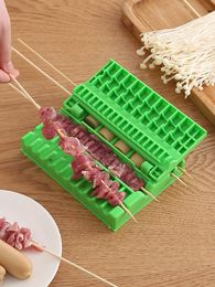 BBQ Tools Accessories Household MultiFunctional Skewers Gadget Fast Artifact Barbecue Mutton Meat Skewer Machine 230522