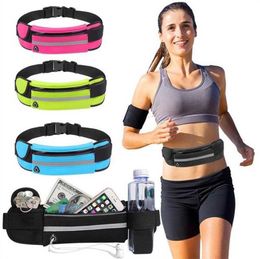 Outdoor sports bag fitness men and women running waist bag waterproof mobile phone storage bag close fitting sports cycling water bottle bag