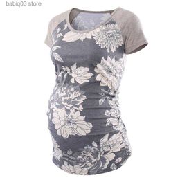 Maternity Tops Tees Maternity Tops for Women 2023 Summer Casual Short Sleeve Breastfeeding Pullove T -shirt Tees Pregnancy Clothes T230523