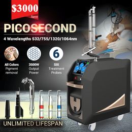 Professional Picosecond Nd Yag Laser Machine Tattoo Scars Eyeline Freckle Birthmark Removal Q Switched Salon Use