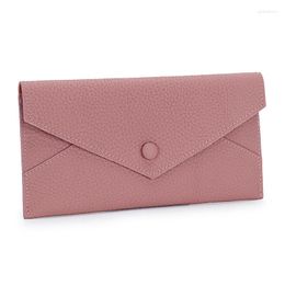 Wallets Woman Wallet Purse Soft Leather Ultra-thin Card Bag Integrated Large Money Clip Genuine Long For Women's