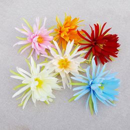 Decorative Flowers 20pcs/lot Artificial Flower Head Epiphyllum Colorful Wall Panel Accessories Home Decor Wedding Background DIY Wreath