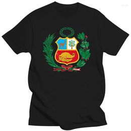 Men's T Shirts Est Fashion Cool Men Print Tee Novelty Style Top Tshirt Peru Shirt Peruvian Coat Of Arms Casual Homme