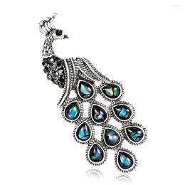 Brooches 50pcs/lot Rhinestone Peacock Brooch Pin For Gifts