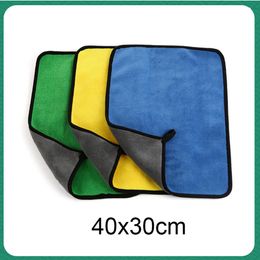 Microfiber Coral Fleece velvet Car Cleaning Cloth Thick Plush Car Care Detailing Wax Polishing Towel Car Wash Drying Towel 40*30