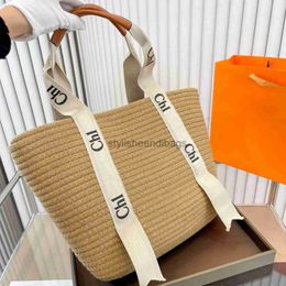 stylisheendibags Beach Raffia basket Straw Woody Bag Womens mens the tote handbag Designer Shoulder bag luxury top handle summer weave travel bags