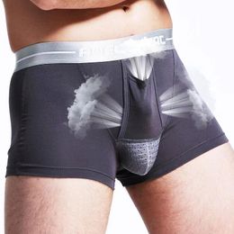 Underpants Mens Underwear Scrotum Boxers Support Bag Function Modal U Convex Separated Pouch Sexi Sexy Boy Men Breathable High QualityUnderp